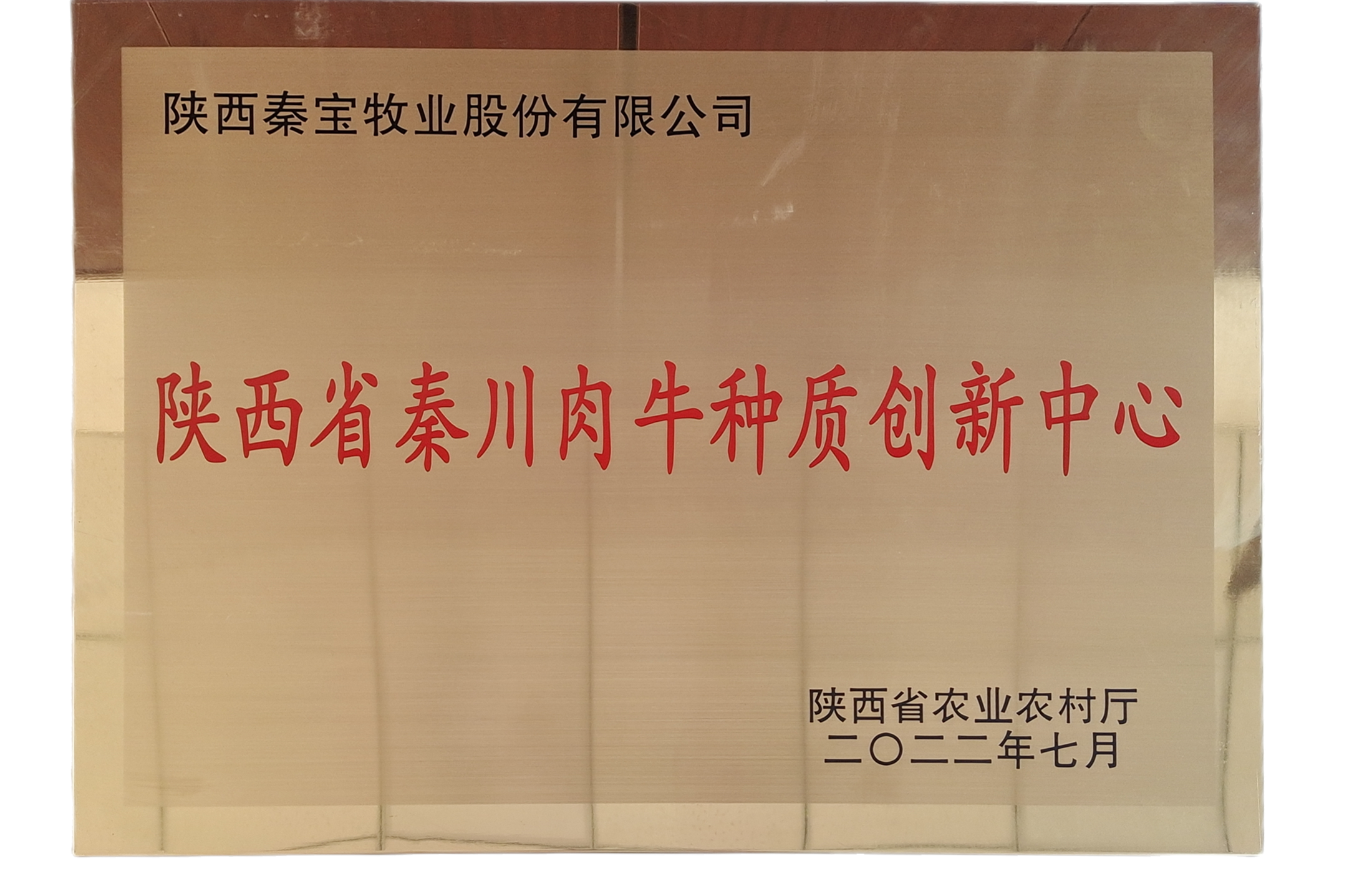 秦宝牧业：被授予“陕西省秦川肉牛种质创新中心” 